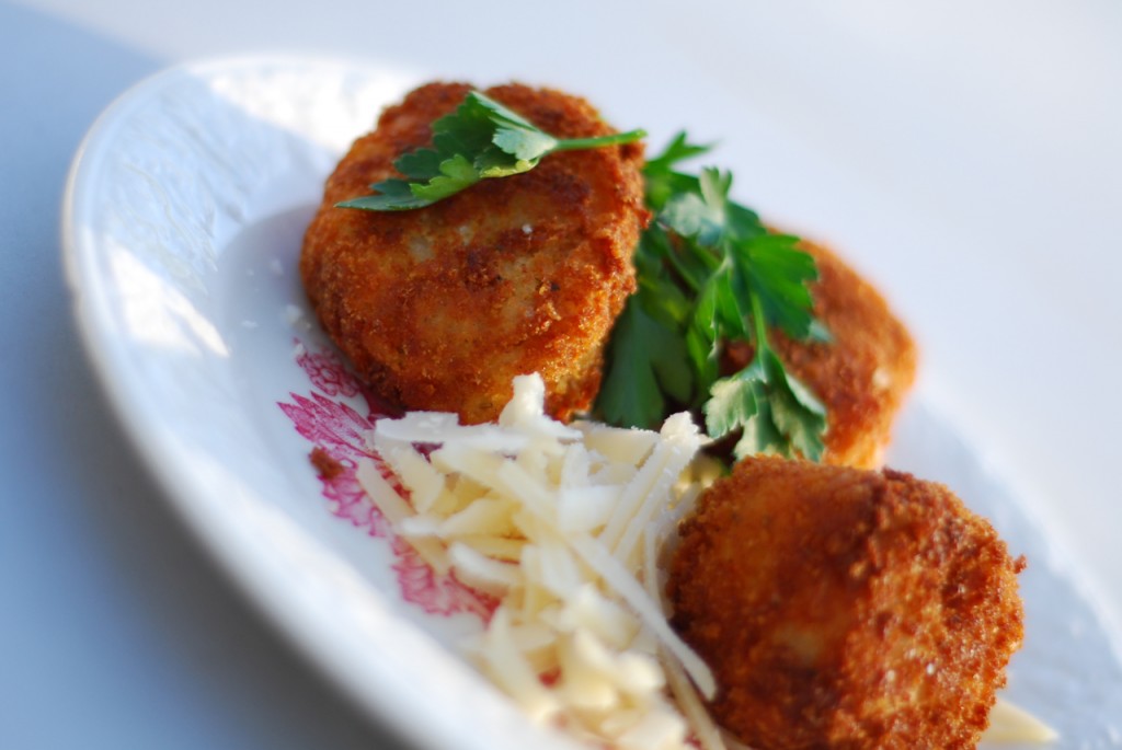 Risotto Fritters ChinDeep