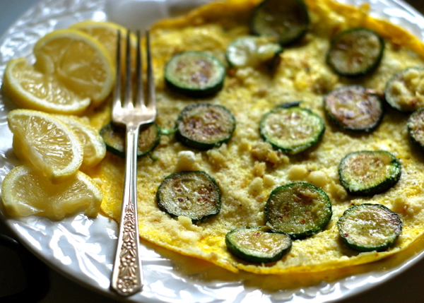 platedzucchomelette