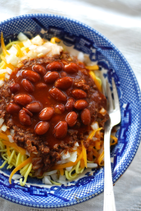 Skyline Chili Themed Birthday Cake