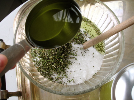 Rosemary Mint Salt Scrub