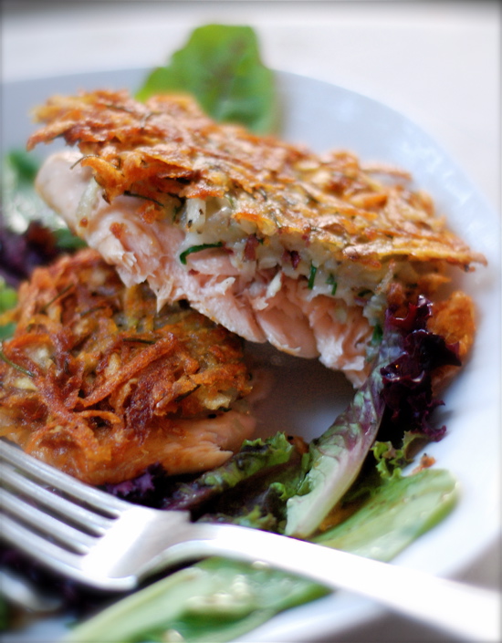 potato crusted salmon ChinDeep