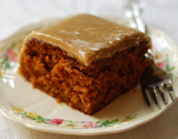 soft gingerbread cookies {in a cake pan} - ChinDeep