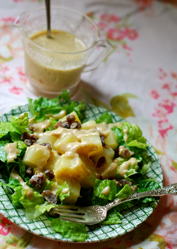 Individual Salad Cups with Rhubarb Vinaigrette • The View from Great Island