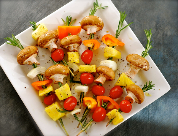 Rosemary Skewered Vegetable Kabobs