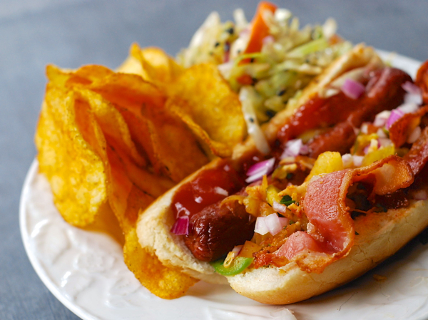 How to make Spicy Bacon Hot Dogs