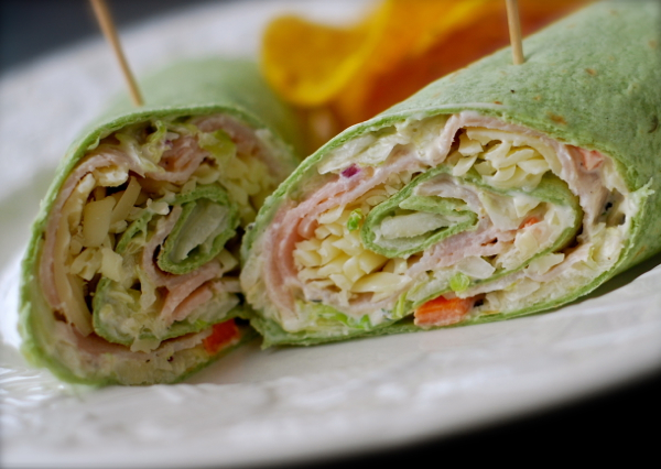 Turkey & Swiss Wrap - Tried and Tasty