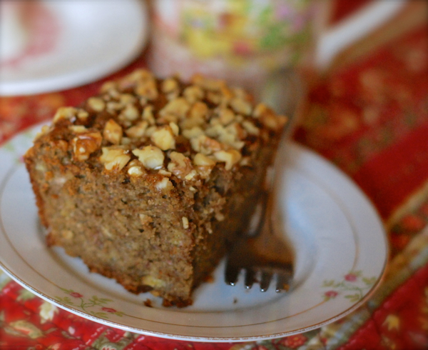 Banana Chocolate Tea Cake - Eggless