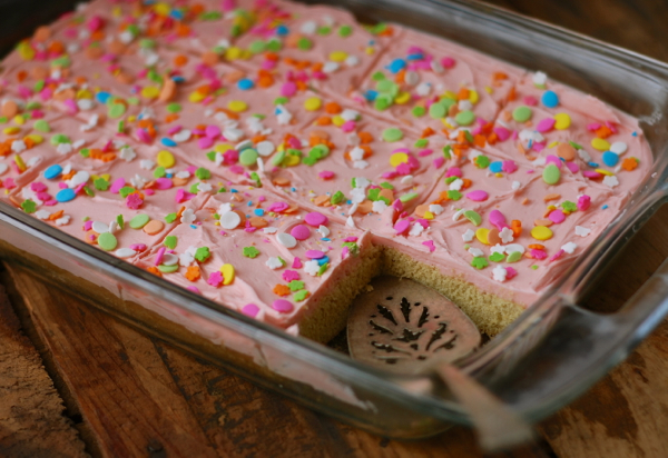 soft gingerbread cookies {in a cake pan} - ChinDeep