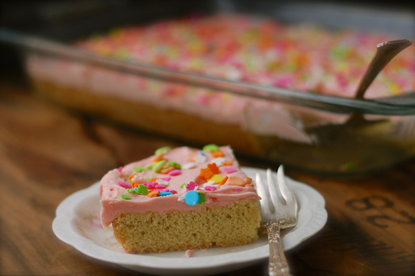 soft gingerbread cookies {in a cake pan} - ChinDeep