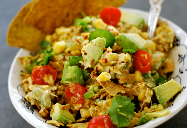 guacamole corn chip salad | ChinDeep