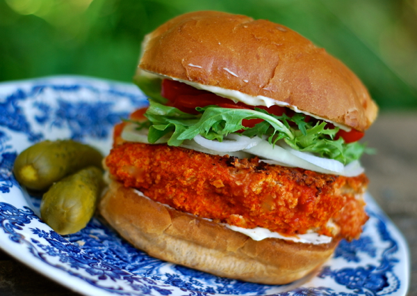 Super Crunch Buffalo Cauliflower Sandwich Chindeep