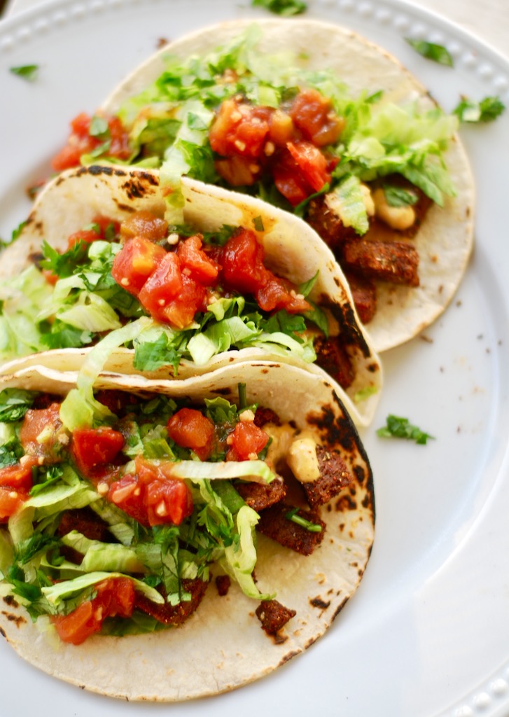 vegan steak tacos - ChinDeep