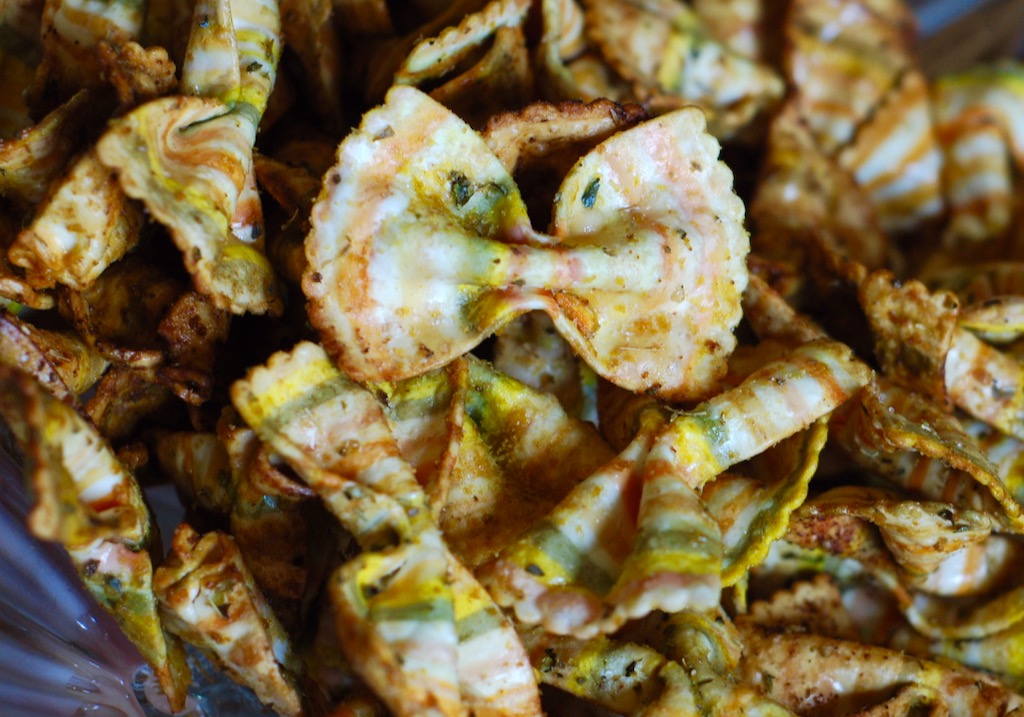 air fryer bowtie pasta chips ChinDeep