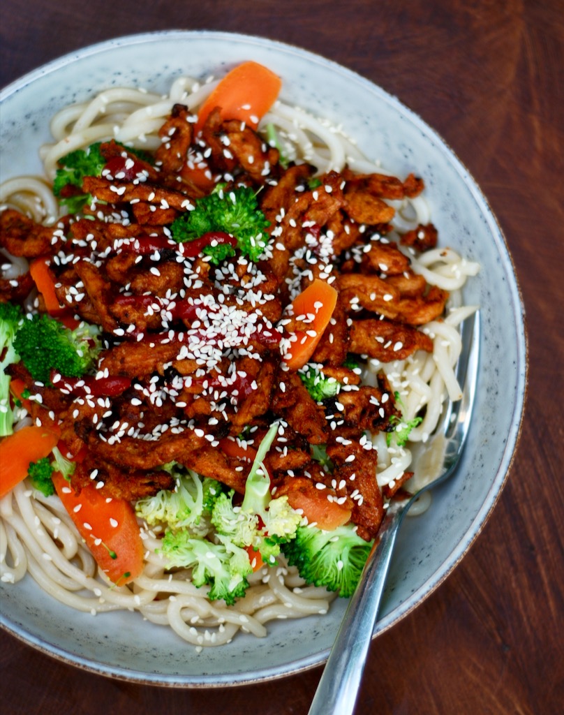 BBQ Chicken Noodles Recipe