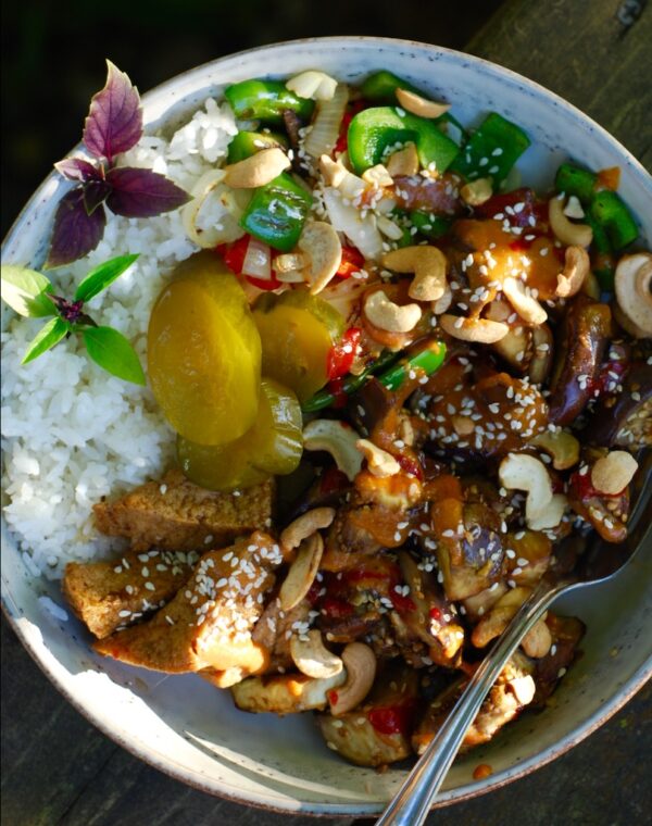 eggplant rice bowl ChinDeep