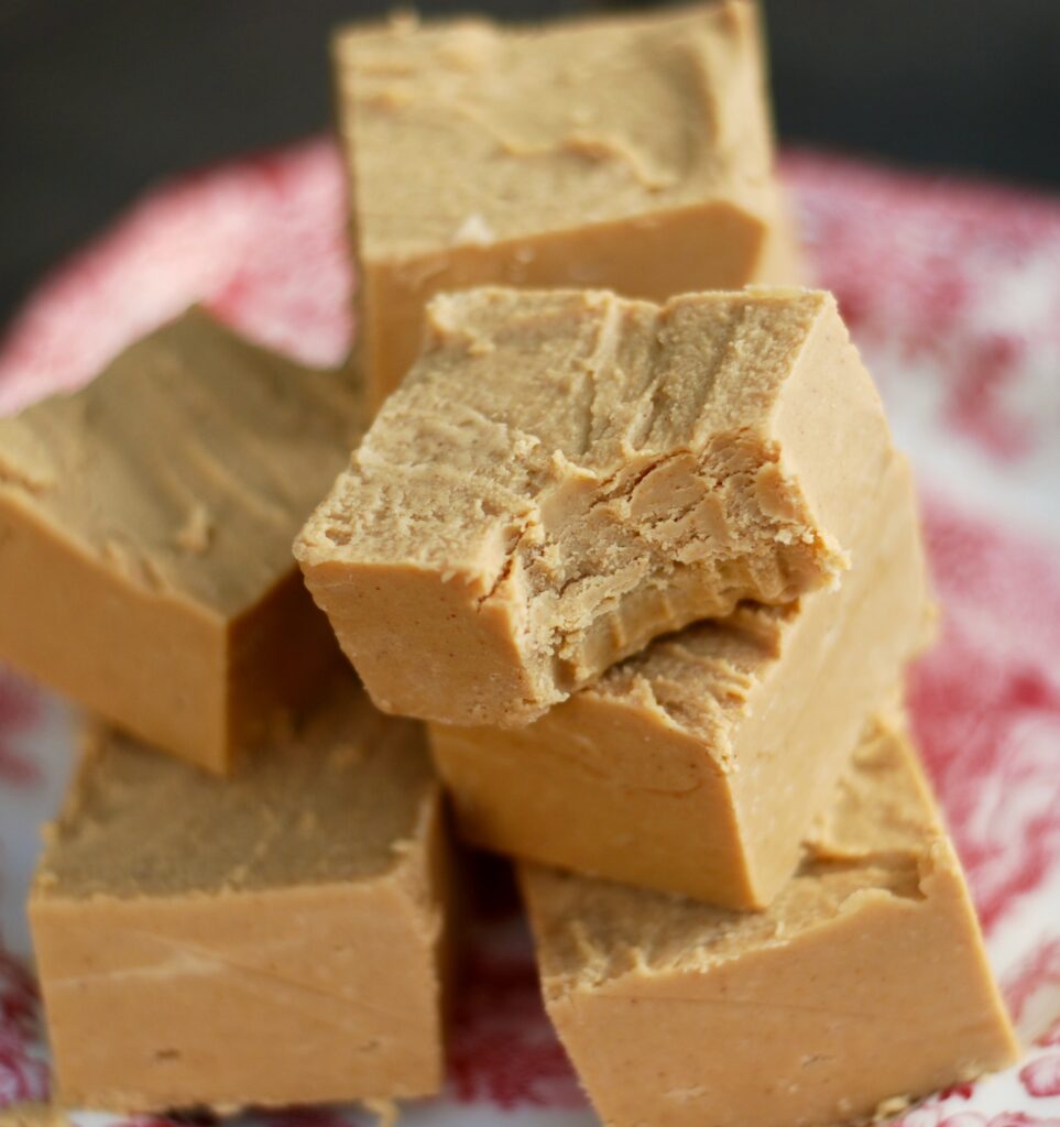 easy 2 ingredient peanut butter fudge ChinDeep