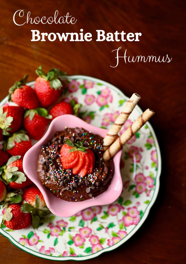 chocolate brownie batter hummus ChinDeep