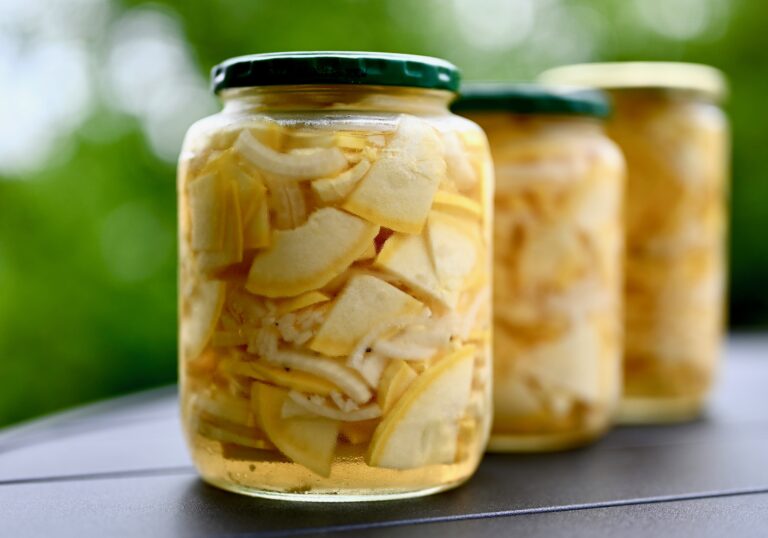garlicky summer squash refrigerator pickles ChinDeep