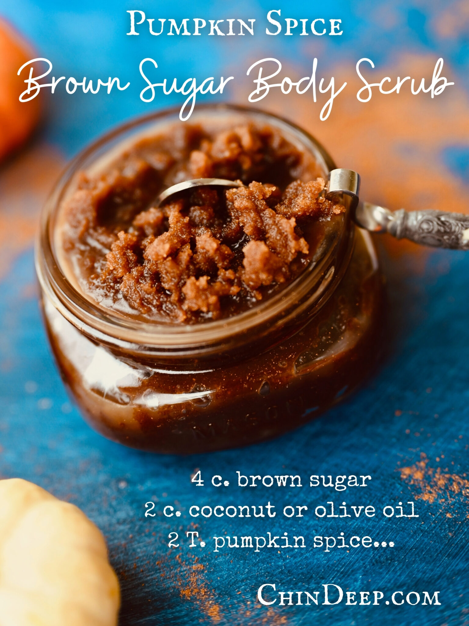 pumpkin spice brown sugar body scrub - ChinDeep