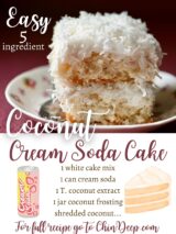 easy 5 ingredient cream soda coconut cake - ChinDeep