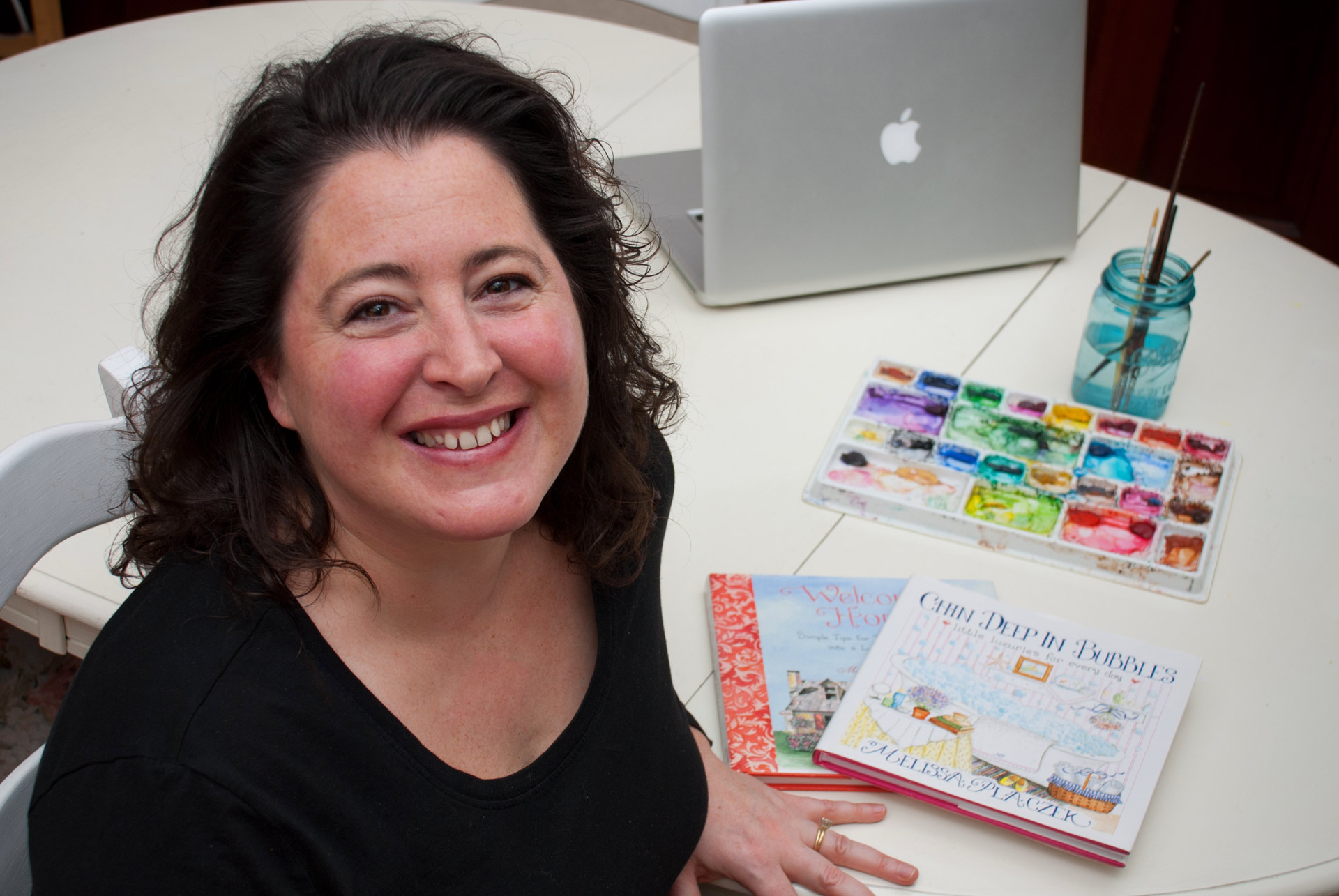 Melissa Placzek, author of Chin Deep in Bubbles and Welcome Home